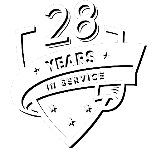 28 years in service
